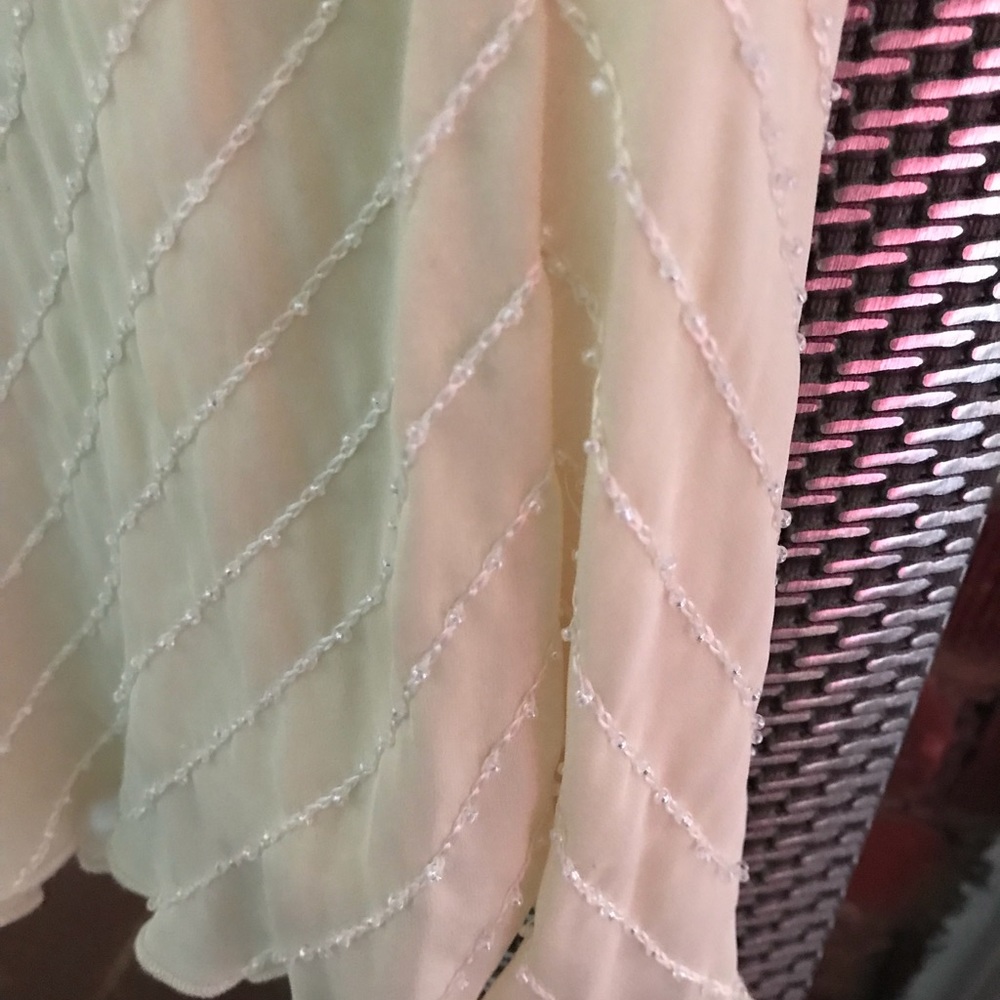 Lauren Ralph Lauren silk beaded bias cut skirt - Picture 2 of 6